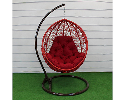 Крісло‑кокон підвісне GreenGard Наомі 110, червоне