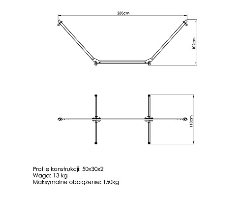 Стійка для гамака Marbo Sport MO-010