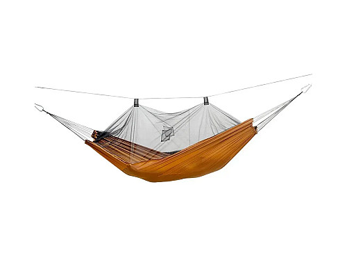 Гамак одномісний Amazonas з москітною сіткою Moskito-Traveller Pro, 220 х 140 см - коричневий