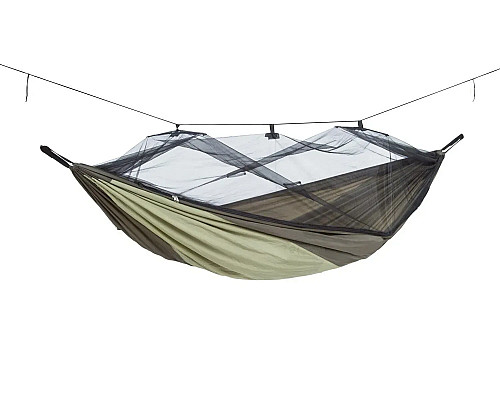 Гамак одномісний Amazonas з москітною сіткою Moskito-Traveller THERMO, 275 х 140 см - зелений
