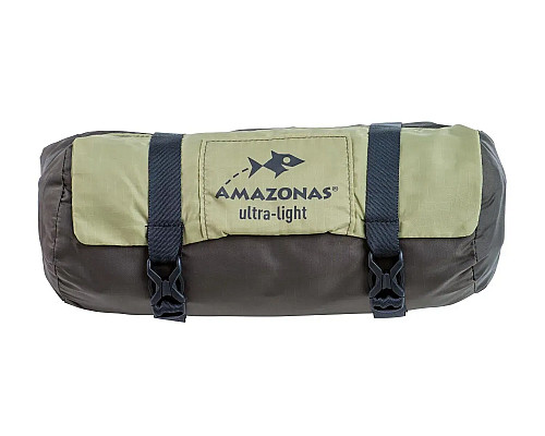 Гамак одномісний Amazonas з москітною сіткою Moskito-Traveller THERMO, 275 х 140 см - зелений