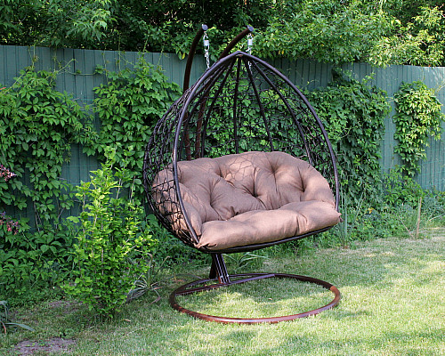 Крісло‑кокон підвісне GreenGard Венге 112-2, коричневе