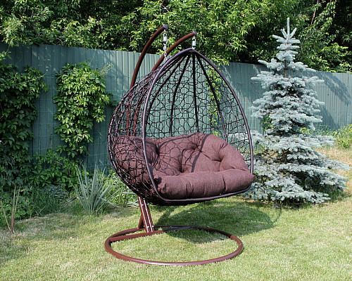 Крісло‑кокон підвісне GreenGard Венге 112-2, коричневе