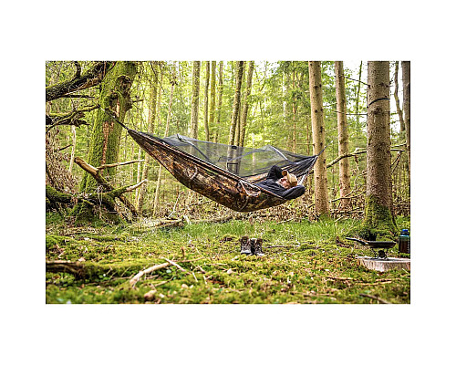 Гамак двомісний Amazonas Mosquito Traveller Forest Hammock, 275 х 140 см - камуфляжний Гамак двомісний Amazonas Mosquito Traveller Forest Hammock, 275 х 140 см - камуфляжний