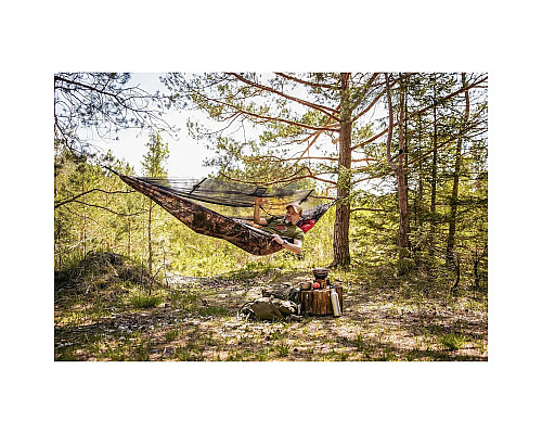 Гамак двомісний Amazonas Mosquito Traveller Forest Hammock, 275 х 140 см - камуфляжний Гамак двомісний Amazonas Mosquito Traveller Forest Hammock, 275 х 140 см - камуфляжний