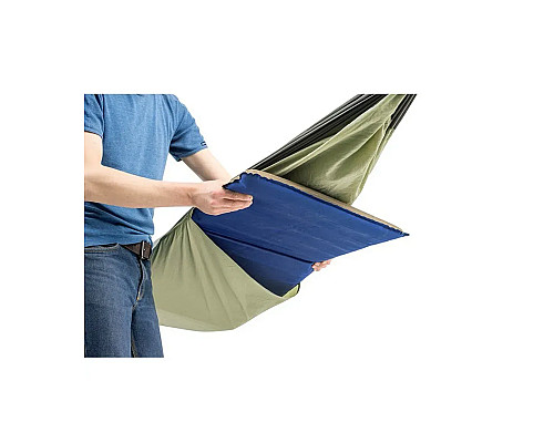 Гамак двомісний Amazonas Silk Traveller Thermo, 275 х 140 см - зелений