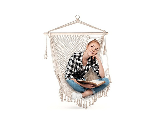 Крісло-гамак Outtec Boho підвісне, бежевий