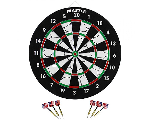 Дартс двосторонній 2в1 MASTER MAS-E050 - 45 см