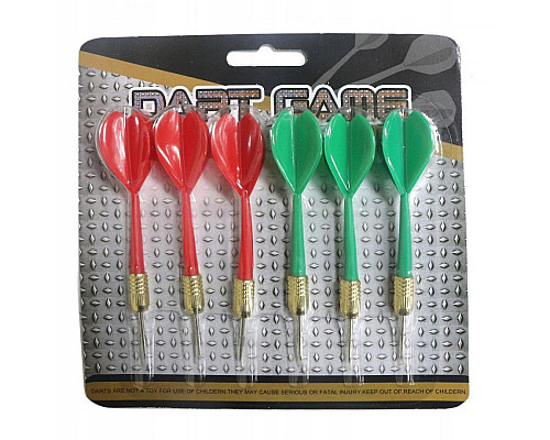 Дротики для дартсу MASTER Plated Brass - 6 шт