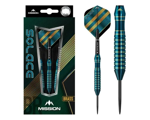 Дротики для дартсу Mission Solace M1 Brass Steel – 3-Pack