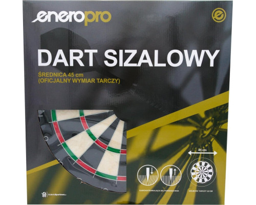 Дартс сизалевий Enero TRITON SIZAL - 45 см