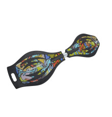 Вейвборд Schildkröt Waveboard Good Vibes Graffiti, чорний