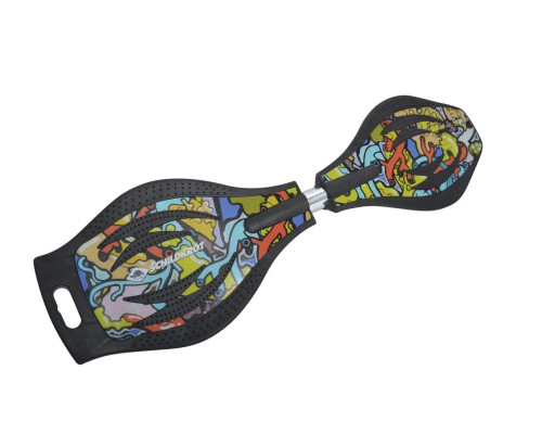 Вейвборд Schildkröt Waveboard Good Vibes Graffiti, чорний