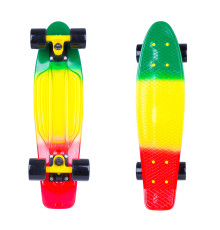 Скейтборд WORKER Sunbow 22" ABEC-7 - Green-Yellow-Red