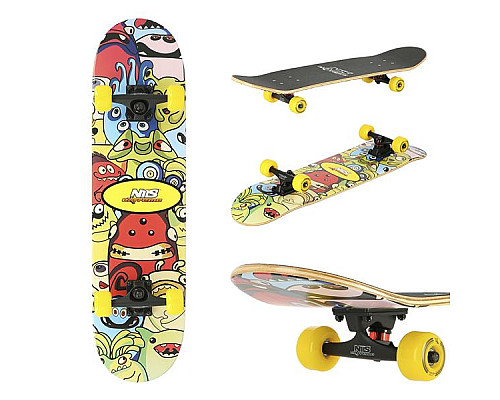 Скейтборд NILS EXTREME CR3108SA COLOR WORMS 1 Скейтборд NILS EXTREME CR3108SA COLOR WORMS 1