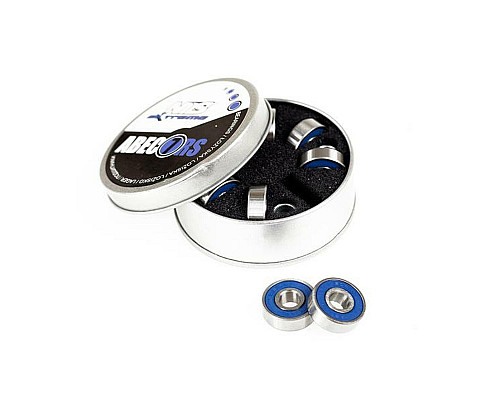 Підшипники у металевій коробці ABEC-7 RS NILS EXTREME - сині/ 8 шт.