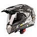 Шолом для мотокросу W-TEC NK-311 enduro BLENDA 2019 розмір M 57-58 см, чорно-сірий