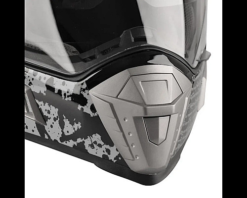 Шолом для мотокросу W-TEC NK-311 enduro BLENDA 2019 розмір M 57-58 см, чорно-сірий