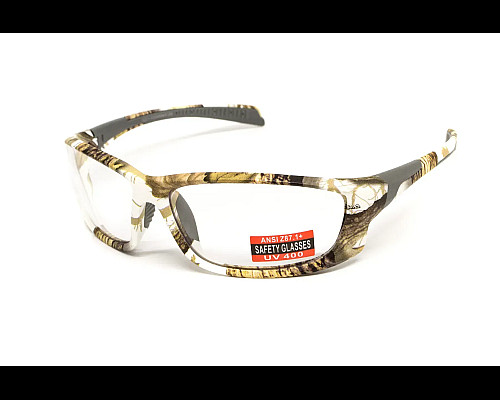 Окуляри захисні Global Vision Hercules-5 White Camo, прозорі