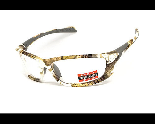 Окуляри захисні Global Vision Hercules-5 White Camo, прозорі