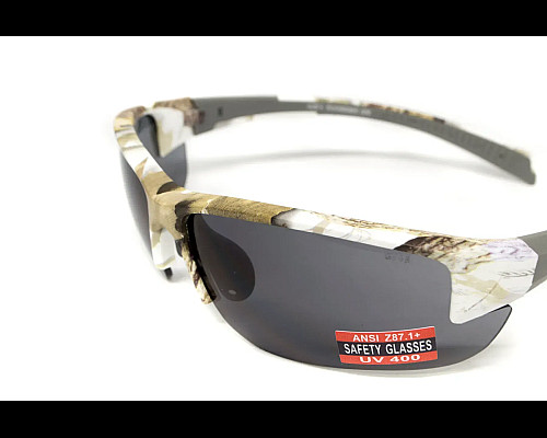 Окуляри захисні Global Vision Hercules-7 White Camo, сірі