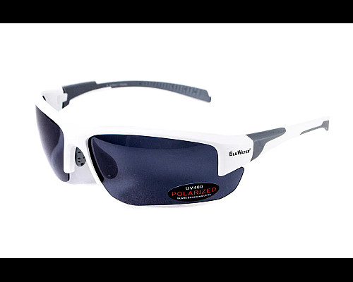 Окуляри BluWater Samson-3 White Polarized (gray), сірі
