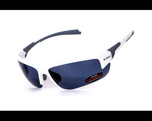 Окуляри BluWater Samson-3 White Polarized (gray), сірі