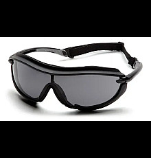 Окуляри захисні з ущільнювачем Pyramex XS3 Plus (gray) Anti-Fog, сірі