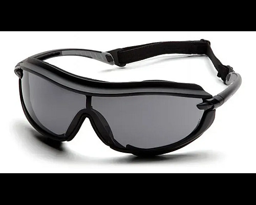 Окуляри захисні з ущільнювачем Pyramex XS3 Plus (gray) Anti-Fog, сірі