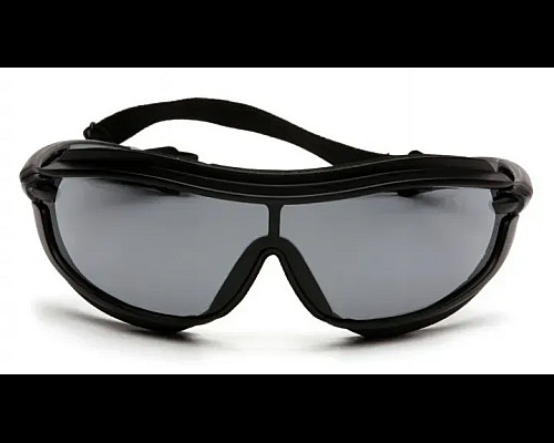 Окуляри захисні з ущільнювачем Pyramex XS3 Plus (gray) Anti-Fog, сірі