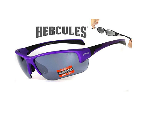 Окуляри захисні Global Vision Hercules-7 Purple,чорні