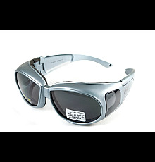 Окуляри захисні з ущільнювачем Global Vision Outfitter Metallic Anti-Fog, сірі