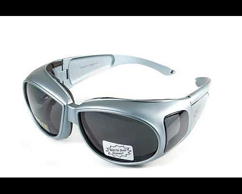 Окуляри захисні з ущільнювачем Global Vision Outfitter Metallic Anti-Fog, сірі