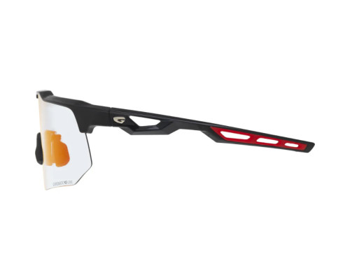 Окуляри захисні GOG Loki Photochromic Cat.0-3, чорно-червоні
