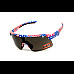 Окуляри захисні Global Vision Holeshot USA Flag, сірі
