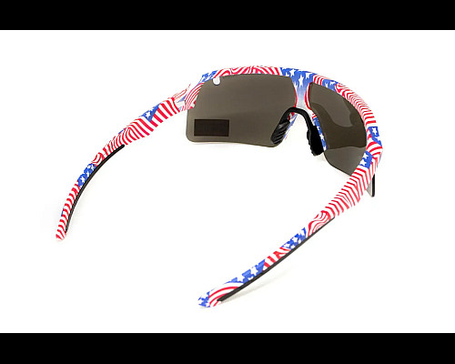 Окуляри захисні Global Vision Holeshot USA Flag, сірі
