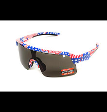 Окуляри захисні Global Vision Holeshot USA Flag, сірі 