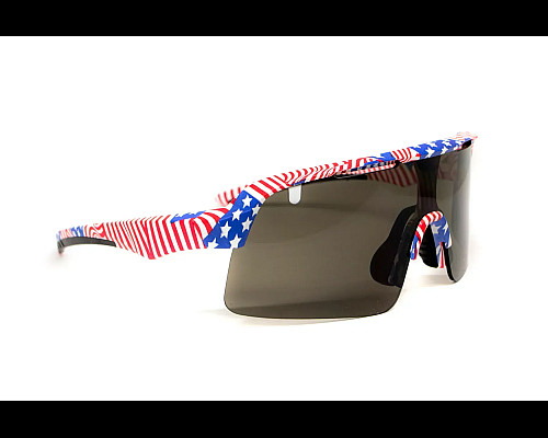 Окуляри захисні Global Vision Holeshot USA Flag, сірі