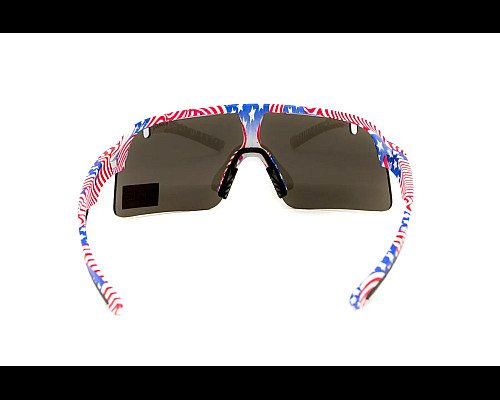 Окуляри захисні Global Vision Holeshot USA Flag, сірі