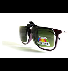 Полярізаційна накладка на окуляри, темно-зелена