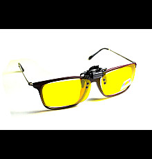 Полярізаційна накладка на окуляри, жовта