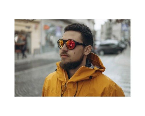 Окуляри захисні GOG Manaslu Photochromic Cat.2-4, чорно-сині
