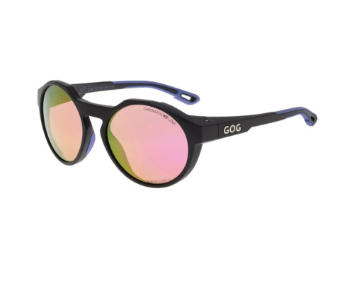 Окуляри захисні GOG Manaslu Photochromic Cat.2-4, чорно-рожеві