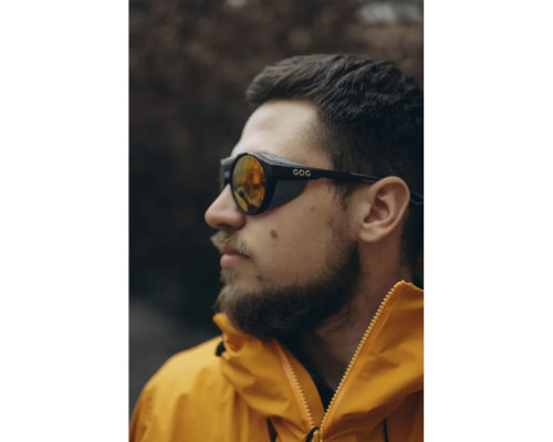 Окуляри захисні GOG Manaslu Photochromic Cat.2-4, чорно-рожеві