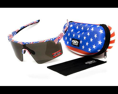 Окуляри захисні Global Vision Onyx USA Flag