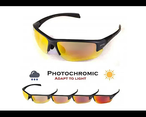 Окуляри захисні фотохромні Global Vision Hercules-7 Photochromic Anti-Fog, червоні