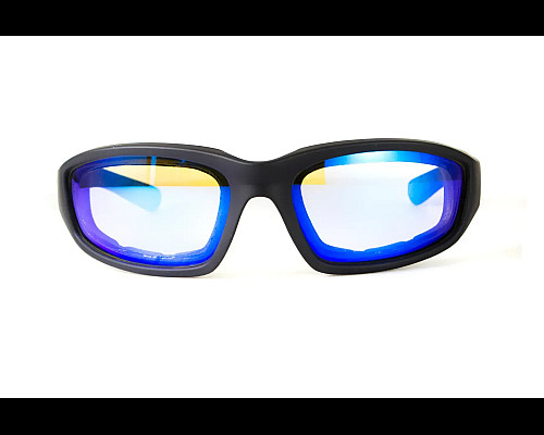 Окуляри захисні фотохромні Global Vision KickBack Photochromic Anti Fog, сині