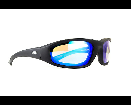 Окуляри захисні фотохромні Global Vision KickBack Photochromic Anti Fog, сині