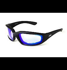 Окуляри захисні фотохромні Global Vision KickBack Photochromic Anti Fog, сині