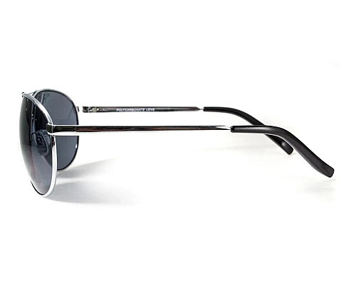 Окуляри захисні з біфокальною лінзою Global Vision Aviator Bifocal (+2.5) сірі